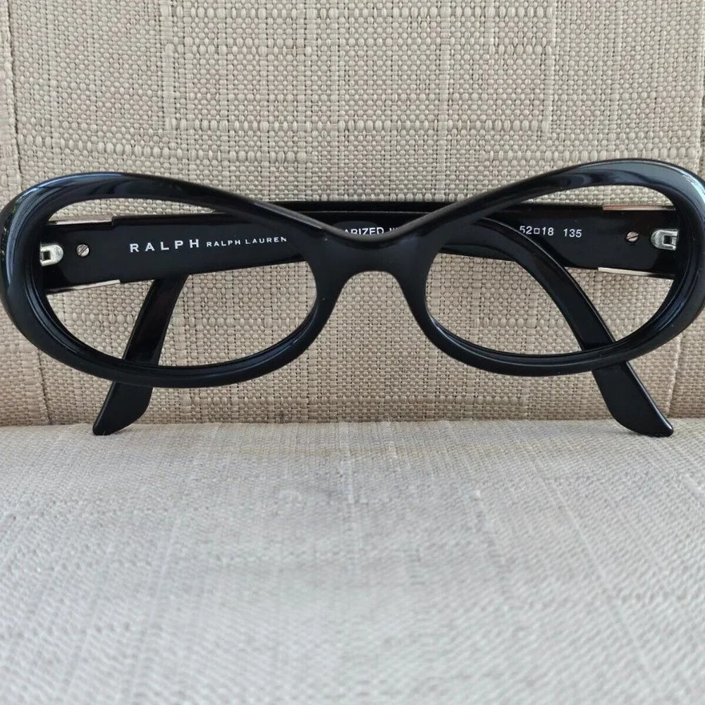 Ralph Lauren Ladies Glasses Frame Black Tone Eyeglasses 52[]18 135 RA5003 - Picture 3 of 11